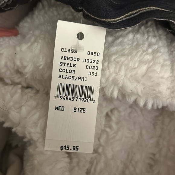 Pacsun Women’s M charcoal gray/black pants w white stripes - Picture 3 of 3